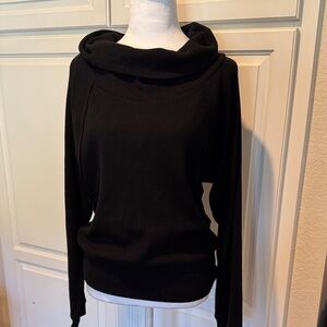 EUC Pilcro Women's Black Cowl Neck Sweater